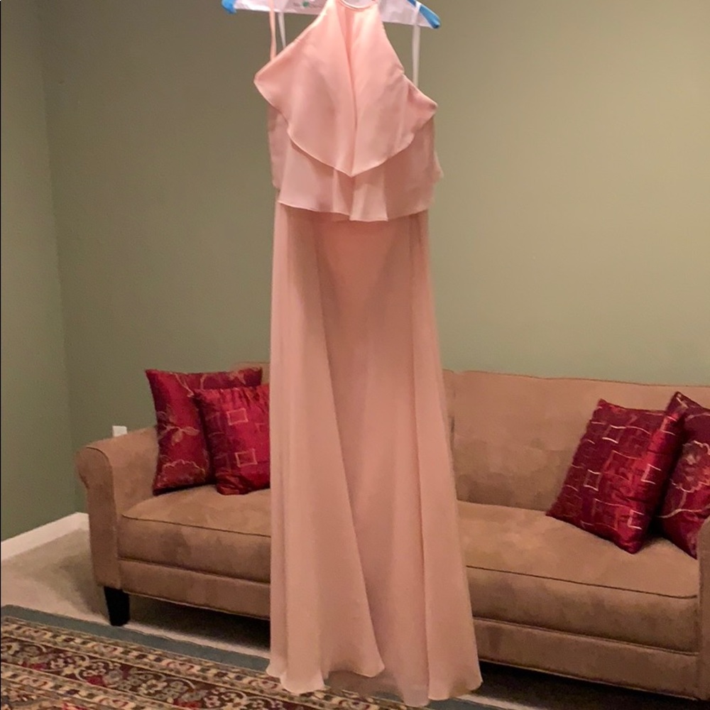 Kf bridal sz 10 hemmed for 5’3” blush dress